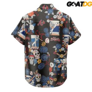 Atlanta Braves x Dia De Los Muertos Limited Edition Hawaiin Shirt 3