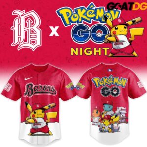 Birmingham Barons x Pokemon GO Night Mashup Limited Baseball Jersey 2