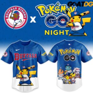 Buffalo Bisons x Pokemon GO Night 2026 New Baseball Jersey 2