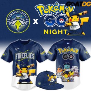 Columbia Fireflies x Pokemon GO Night 2026 Edition Baseball Jersey