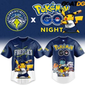 Columbia Fireflies x Pokemon GO Night 2026 Edition Baseball Jersey 2