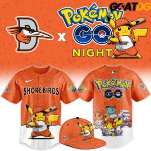 Delmarva Shorebirds x Pokemon GO Night 2026 Edition Baseball Jersey