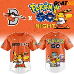 Delmarva Shorebirds x Pokemon GO Night 2026 Edition Baseball Jersey 2