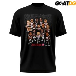 Detroit Pistons All Dawg Caricatur 2026 Playoffs T Shirt 2
