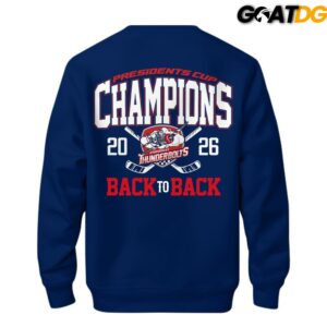 Evansville Thunderbolts SPHL 2026 Presidents Cup Championship Commemorative Sweatshirt 3