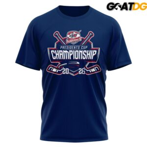 Evansville Thunderbolts SPHL 2026 Presidents Cup Championship Commemorative T Shirt 2