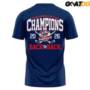 Evansville Thunderbolts SPHL 2026 Presidents Cup Championship Commemorative T Shirt 3