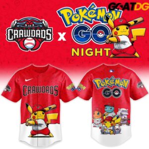 Hickory Crawdads x Pokemon GO Night 2026 Edition Baseball Jersey 2