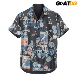 Los Angeles Dodgers x Dia De Los Muertos Limited Edition Hawaiin Shirt 2