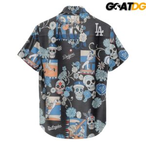 Los Angeles Dodgers x Dia De Los Muertos Limited Edition Hawaiin Shirt 3