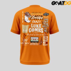Luke Comb x Tennessee Volunteers My Kinda Saturday Night Tour 2026 T Shirt 6