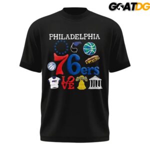 Philadelphia 76ers NBA x Market Limited Edition T Shirt 2