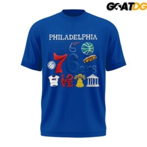 Philadelphia 76ers NBA x Market Limited Edition T Shirt 5