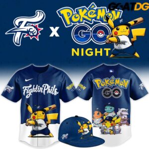 Reading Fightin Phils x Pokemon GO Night Mashup Limited Baseball Jersey