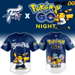 Reading Fightin Phils x Pokemon GO Night Mashup Limited Baseball Jersey 2