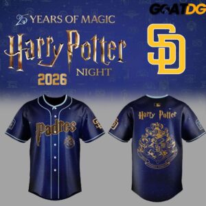 San Diego Padres x Harry Potter 2026 Crossover Baseball Jersey