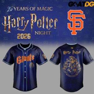 San Francisco Giants x Harry Potter 2026 Crossover Baseball Jersey