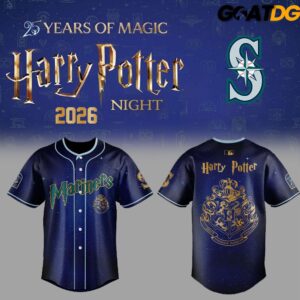 Seattle Mariners x Harry Potter 2026 Crossover Baseball Jersey