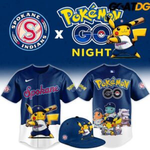 Spokane Indians x Pokemon GO Night 2026 New Baseball Jersey 1