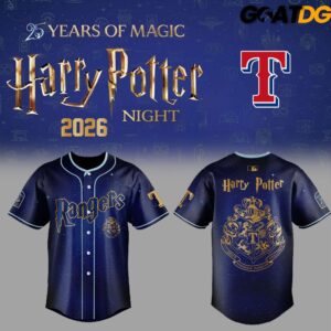 Texas Rangers x Harry Potter 2026 Crossover Baseball Jersey