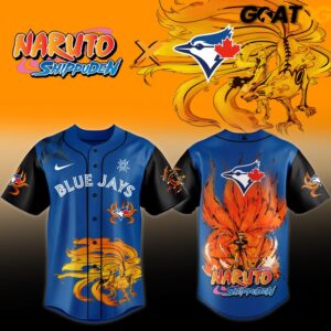 Toronto Blue Jays x Naruto Shippuden Limited Edition Baseball Jersey 2