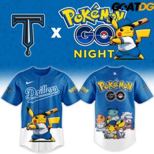Tulsa Drillers x Pokemon GO Night 2026 New Baseball Jersey 2