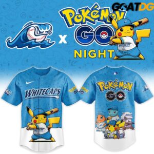 West Michigan Whitecaps x Pokemon GO Night 2026 New Baseball Jersey 2